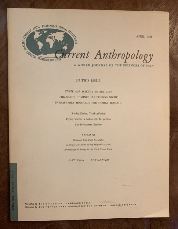On the Nature and Origin of Flying Saucers and Little Green Men Current Anthropology A World Journal of The Sciences Of Man April 1981 Vol. 22 No. 2