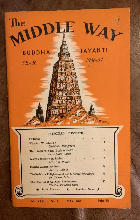Image for The Middle Way Vol. XXXII No.1 May,1957 The Middle Way Vol. XXXII No.1 May,1957