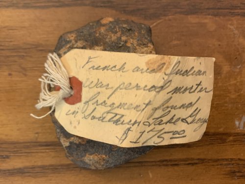 Fort William Henry French and Indian War Mortar Shell Fragment Found Near Southern Lake Geoge