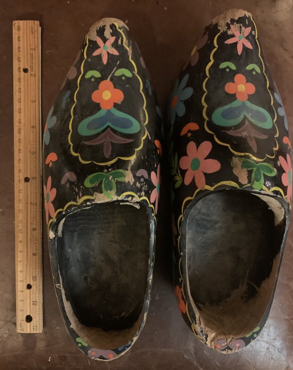 Dutch Hand Painted Wood Shoes