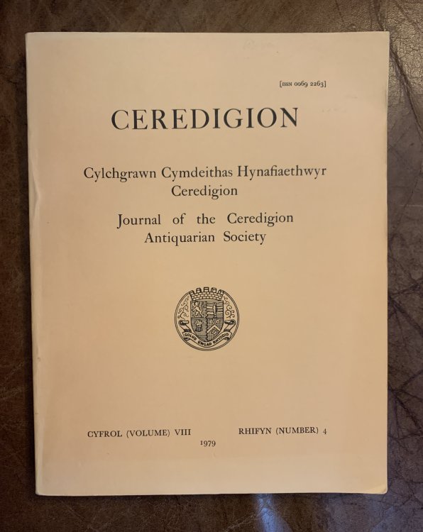 Bedd Taliesin Ceredigion Journal of the Ceredigion Antiquarian Society Volume VIII Number 4 1979
