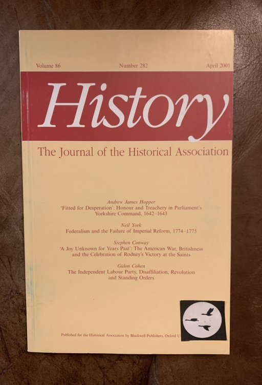 Federalism and the Failure of Imperial Reform, 1774-1775 History Volume 86, No. 282 April 2001