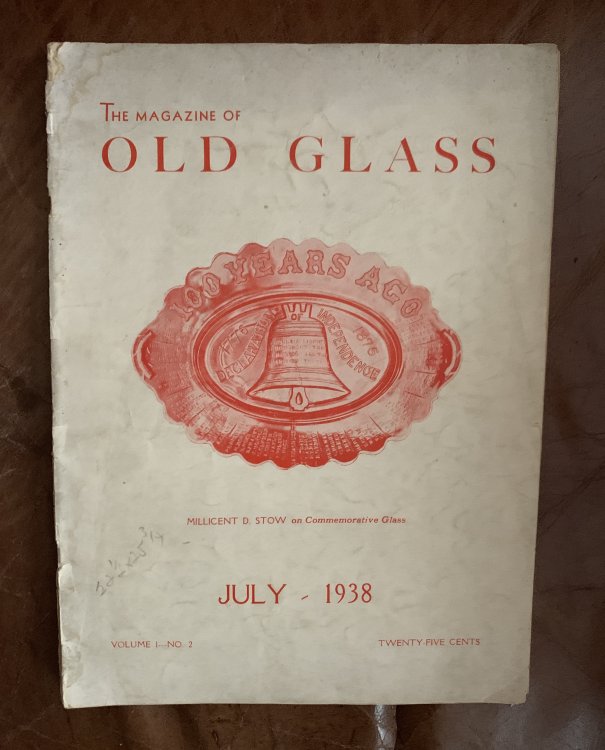 The Magazine Of Old Glass Volume 1 July, 1938 Number.2 Duck Hunting Fran Patterson