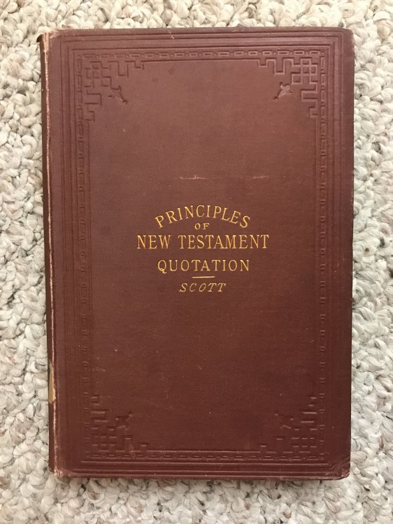 Principles Of New Testament Quotation