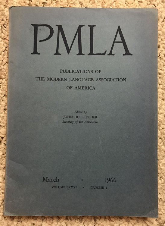 A New Approach to the Rhythm of Beowulf PMLA Publications Of The Modern Language Association Of America March 1966 Vol. LXXXI Number 1