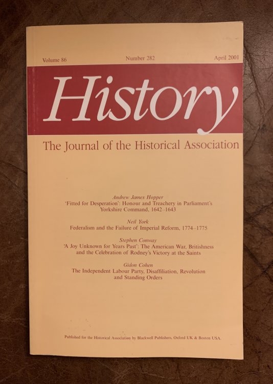 History The Journal of the Historical Association Volume 86 Number 282 April 2001 'A Joy Unknown for Years Past': The American War, Britishness and the Celebration of Rodney's Victory of the Saints