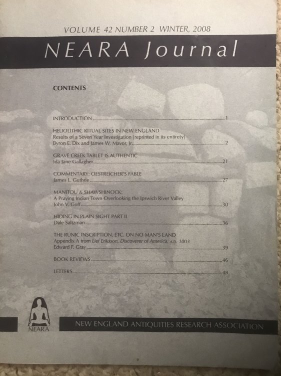 NEARA JOURNAL 42 Number 2 Winter 2008