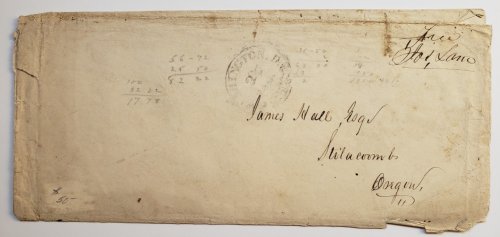 Joseph Lane, Free Frank Envelope, Washington, D.C.
