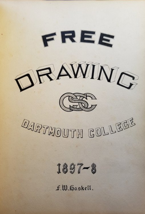 College Art Student's Original Sketchbook: 