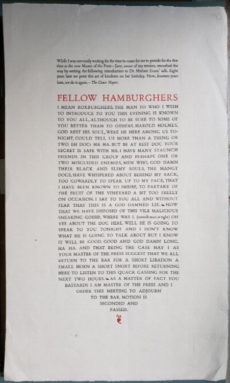 Original Broadside - 