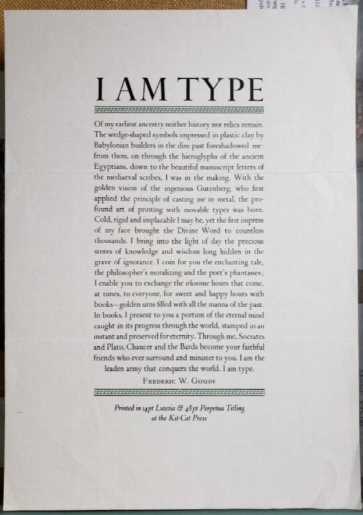 Original Broadside - 