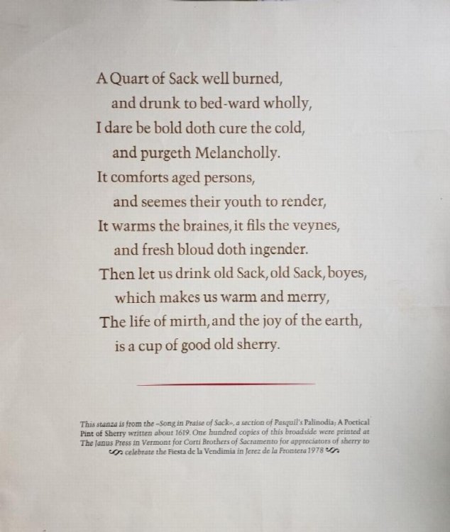 Original Broadside - Stanza from the 