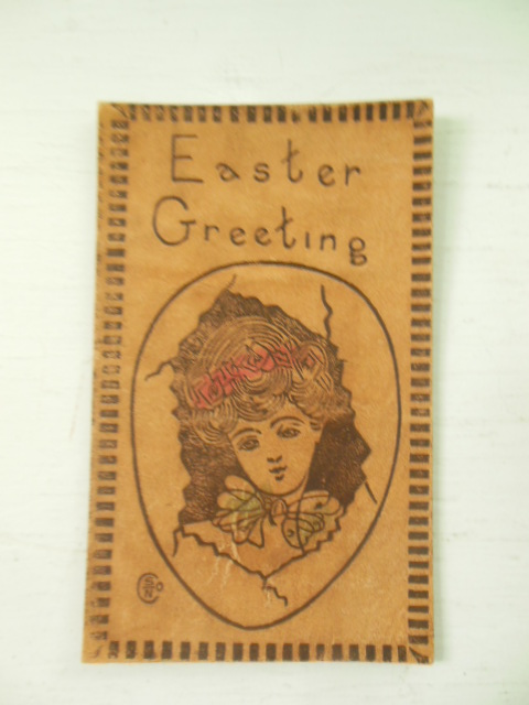 Leather Postcard Easter Greeting
