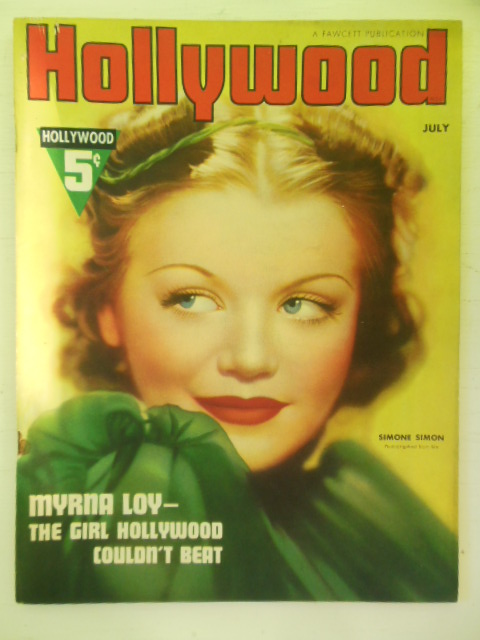 Hollywood Magazine July, 1937 (Myrna Loy Cover)