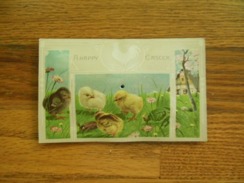 A Happy Easter Squeaker Postcard Peeps 1912
