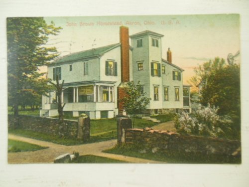 John Brown Homestead, Akron, Ohio Postcard 1913