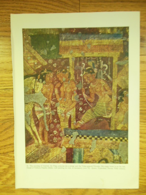 Indian Print The Meeting of Irandati and the Yaksa General Purnaka 1955