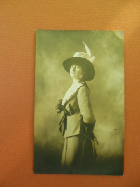Real Photo Postcard Stylish Edwardian Woman