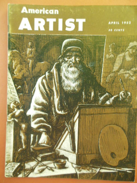 American Artist Magazine April 1952 (V.F. Jonynas)