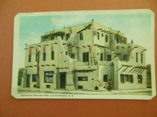 Postcard Wright's Trading Post Albuquerque 1919