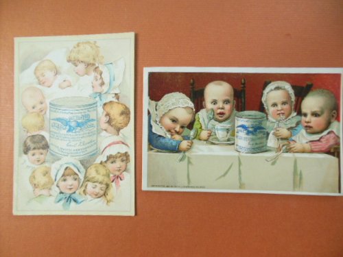 Gail Borden Eagle Brand Condensed Milk Two Trade Cards