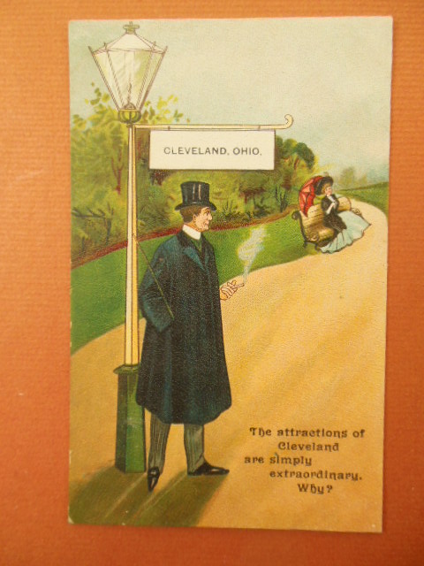 The Attractions of Cleveland Postcard