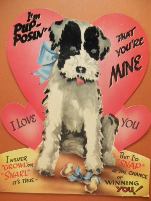Huge Fuzzy Die-cut Valentine with Stand 