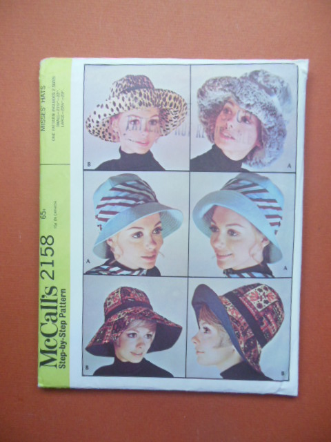 McCalls 2158 Misses Hat Pattern(UNCUT)