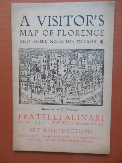 A Visitor's Map of Florence And Useful Notes for Tourists (circa 1926)