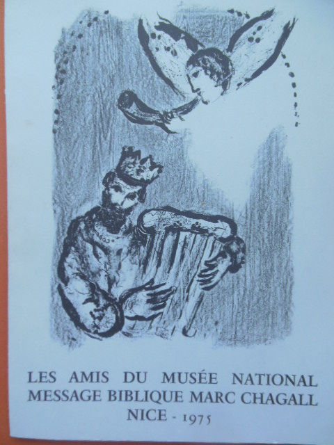 Les Amis Du Musee National Massage Biblique Marc Chagall Nice 1975