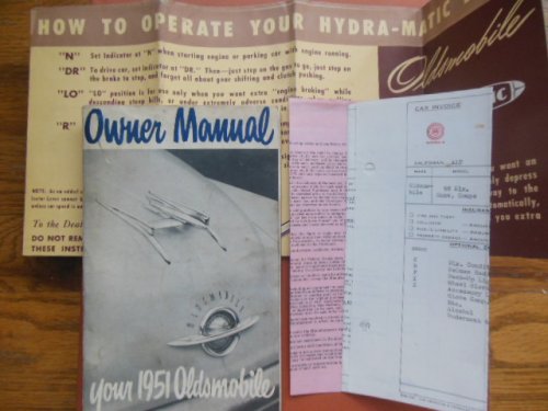 Owner Manual Your 1951 Oldsmobile(Related ephemera Laid-in)