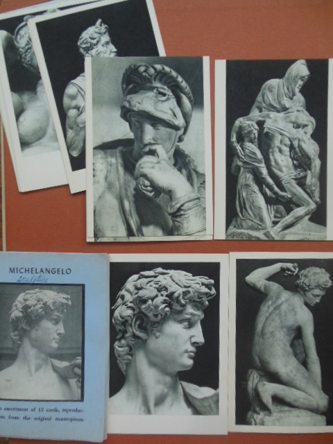 Michelangelo An Assortment of 12 Postcards from the Original Masterpieces