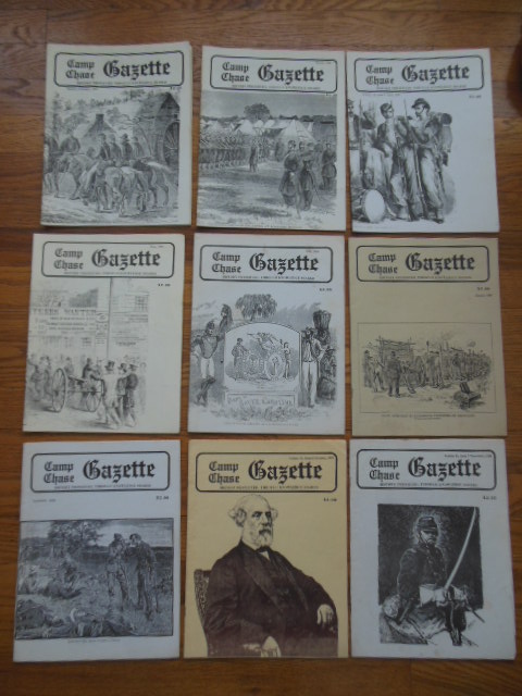 Camp Chase Gazette; The Magazine For Civil War Reenactors (9 Issues 1985)