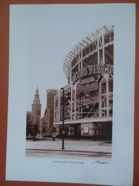 Cleveland's Ballpark Jacob's Field (Print by J. Ptacek)