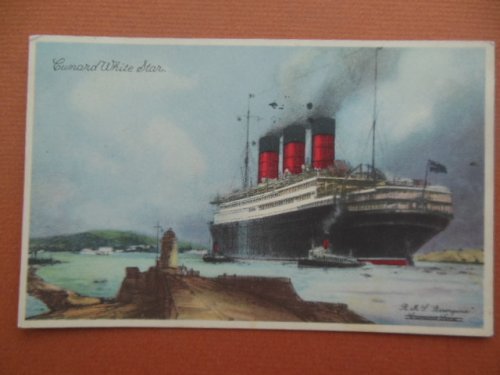 R.M.L. Berengaria Postcard Cunard White Star Line (circa 1935)