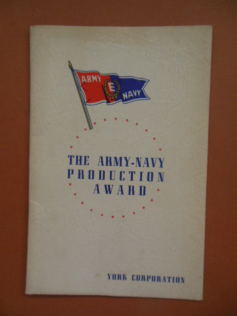 Presentation Program Army-Navy Production Award York Corporation 1943