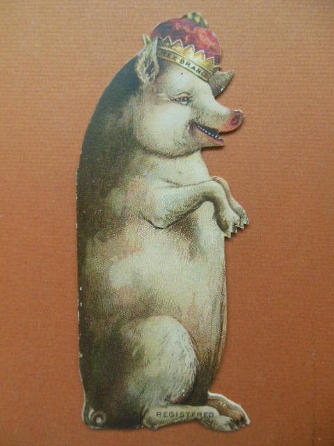 Die-cut Pig Trade Card Cudahy's Packing Co. 