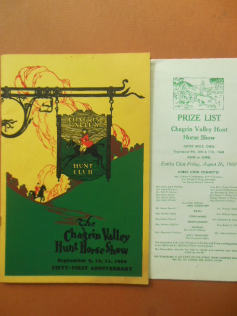 The Chagrin Valley Hunt Horse Show 51st Anniversary September 8,9,10,11,1960