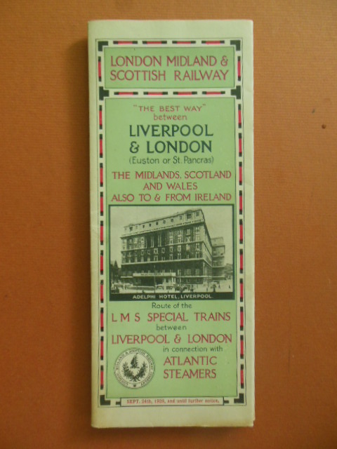 London Midland & Scottish Railway 1928 Brochure (Folds out to 21