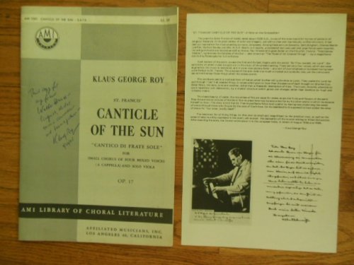 St. Francis' Canticle of the Sun 