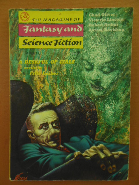 The Magazine of Fantasy & Science Fiction, April 1958 (Fritz Leiber A Deskful of Girls)