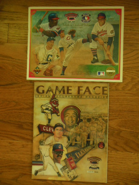 Game Face Cleveland Indian Scorebook Magazine Commemorative Issue 1993; Tribute to Cleveland Stadium Official Souvenir Print October 2, 1993 (Cleveland Indians Baseball)