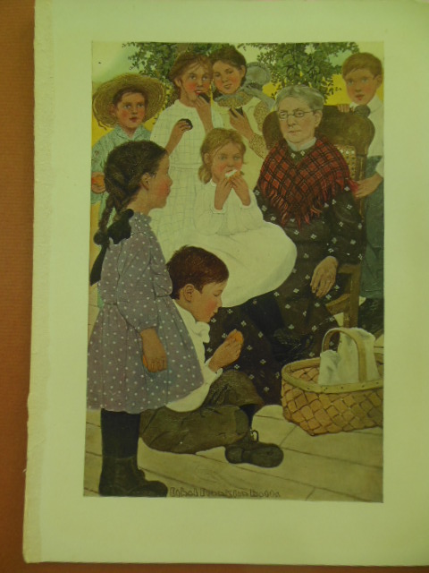 Ethel Franklin Botts Print 1906 (Children With Grandma)