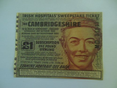 Irish Hospitals' Sweepstake Ticket 1953
