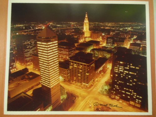 Cleveland at Night Photograph by Mort Tucker 1984
