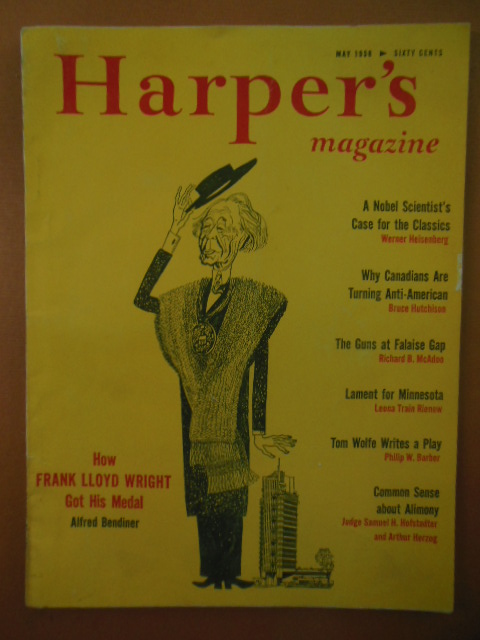 Harper's Magazine, May, 1958 (Frank Lloyd Wright)