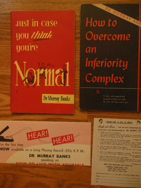Just In Case You Think You're Normal; How to Overcome An Inferiority Complex (2 booklets 1950's)