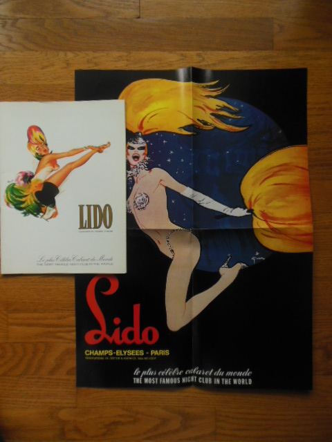 Le Lido Champs-Elysees Paris (Cabaret Souvenir Program with Poster Laid-in) 1976