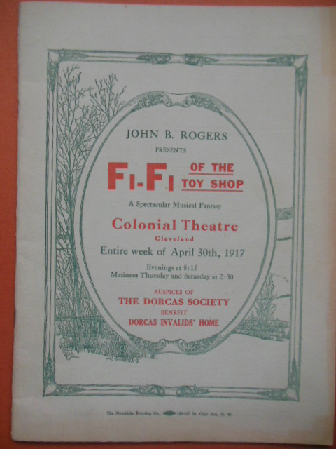 Fi-Fi of the Toy Shop A Spectacular Musical Fantasy Colonial Theatre Cleveland 1917
