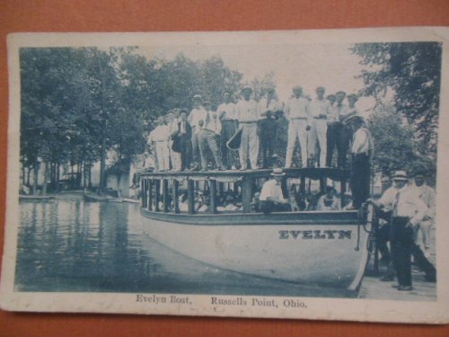Postcard Evelyn Boat Russells Point, Ohio 1920